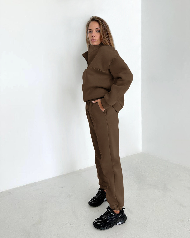 Tailleur pantalone cappotto da donna tinta unita_voghion.com