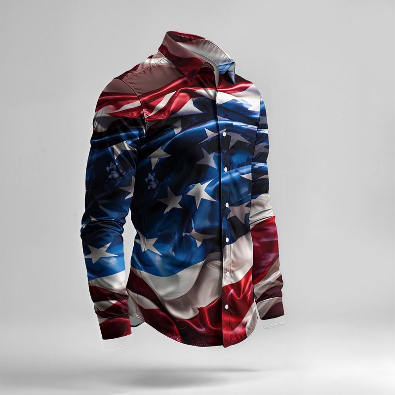 Set di camicie da uomo primavera/estate 2025, con stampa di marca, alla moda, semplice, a maniche lunghe, di alta qualità e comode._voghion.com