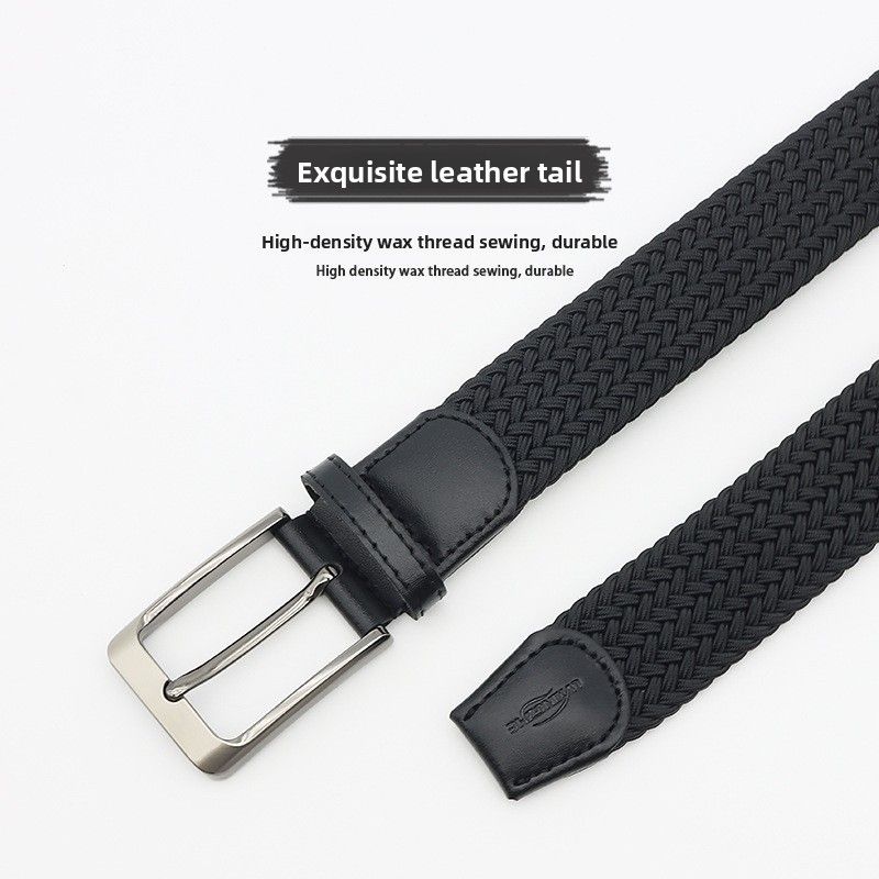 Novo cinto masculino de tecido casual respirável versátil fashion não poroso cinto elástico atacado_voghion.com