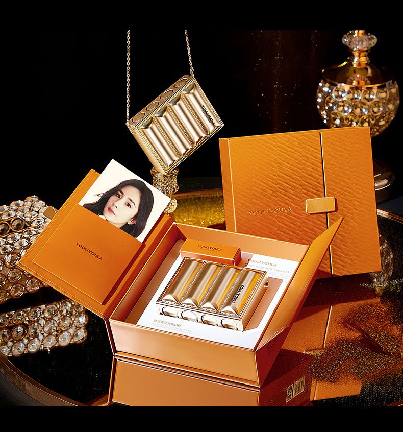 Yuliyula Charm Soft Focus Bag Lipstick Set Valentine's Day Birthday Gift Box Non Stick Cup Not Easy Color Lipstick_voghion.com