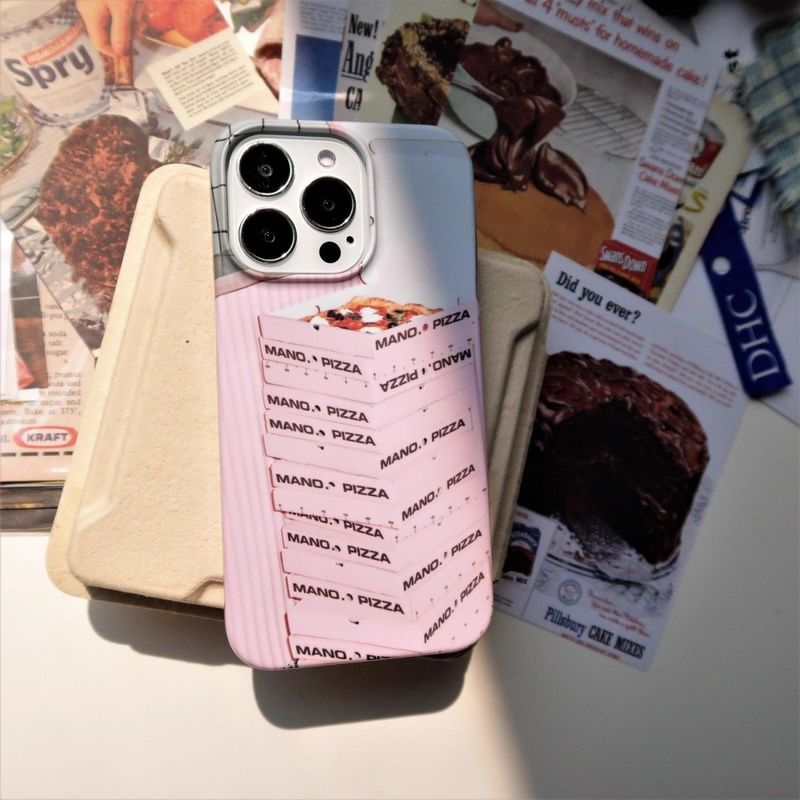 Pink Pizza 15Promax telefon 14Pro Trendy 13Promax Niche 12/11 tvrda maskica X/xs_voghion.com