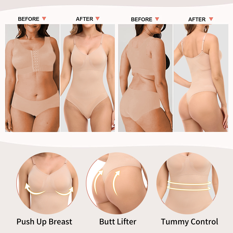Lifter Bodysuits Butt Shaper For Kvinder COMFREE Fest Sexet Stringremme Shapewear Sømløs Talje Trainer Slankende krop_voghion.com