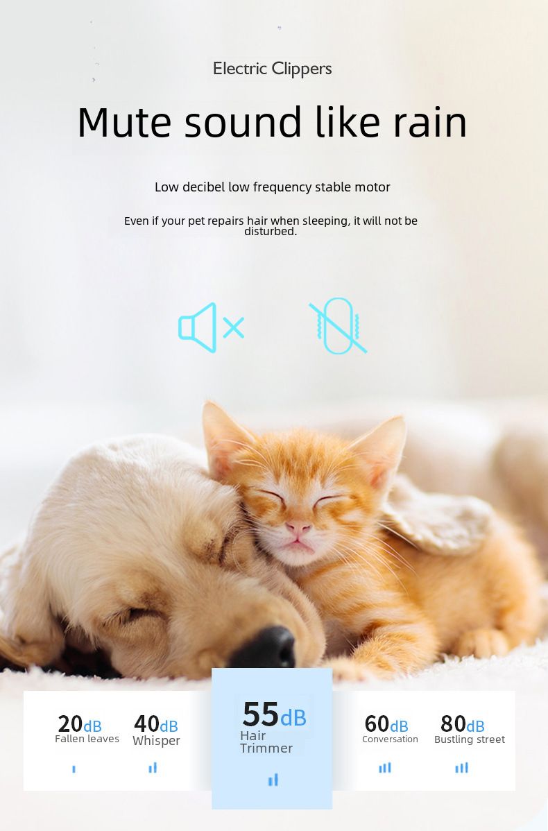 Pet Shaver 4-in-1 suit dog electric clipper pedicure hair clipper cat electric nail grinder_voghion.com