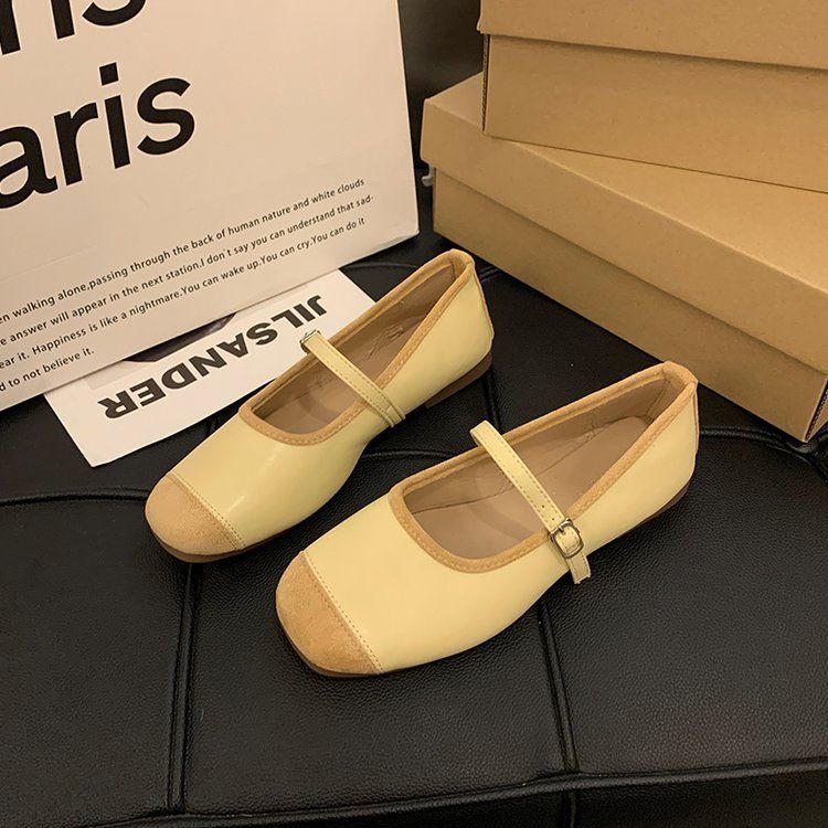 Scarpe da ballo Gentle Evening Breeze da donna, stile fata, con punta bassa, per primavera e dolce temperamento_voghion.com