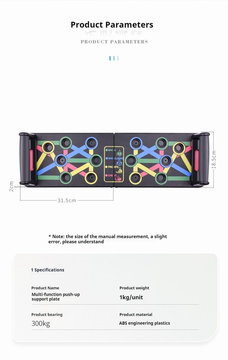 New Practical Push Up Board Foldable Fitness Board Home Indoor Sports Fitness Equipment Arm and Chest Muscle Training_voghion.com