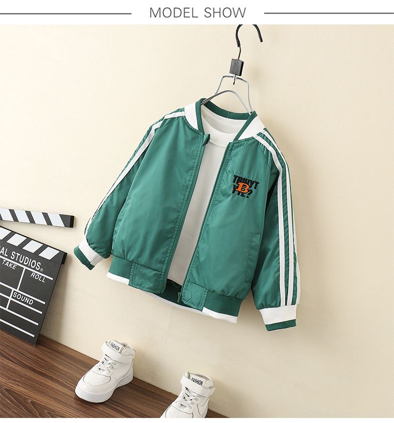 Giacca primaverile elegante per bambini, modello baseball e autunno 2025, nuova e accattivante_voghion.com