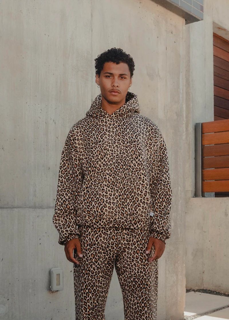 Felpa con cappuccio e cerniera stile hip hop Harajuku con stampa leopardata retrò Y2k_voghion.com