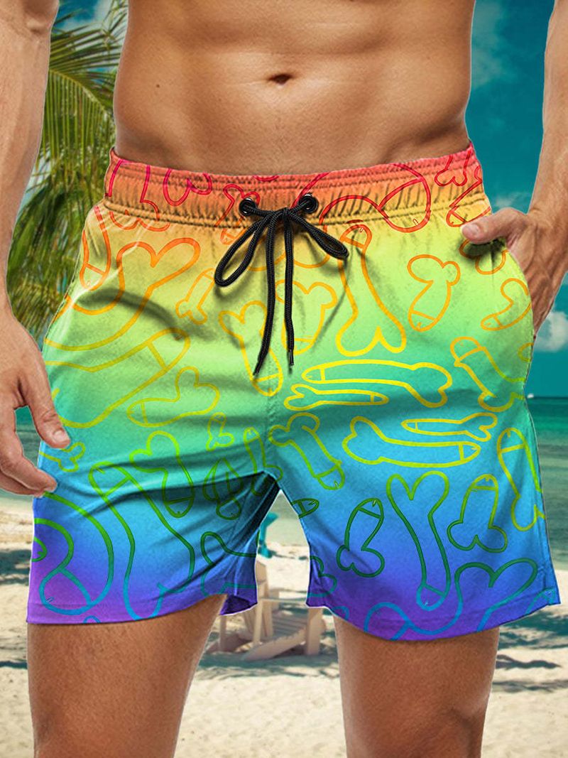 Prodotti Premium 2025 Pantaloncini estivi stampati in 3D per uomo, pantaloni da spiaggia hawaiani da viaggio per ragazzi_voghion.com