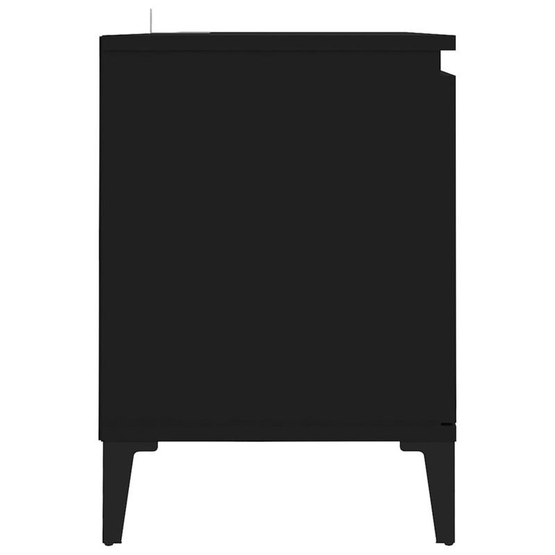 TV-Schrank Mit Metallbeinen Schwarz 103,5x35x50 Cm_voghion.com