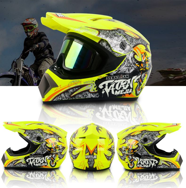 Casco eléctrico de cross country para playa, para descenso de montaña, casco integral para niños y adolescentes, casco de kart_voghion.com