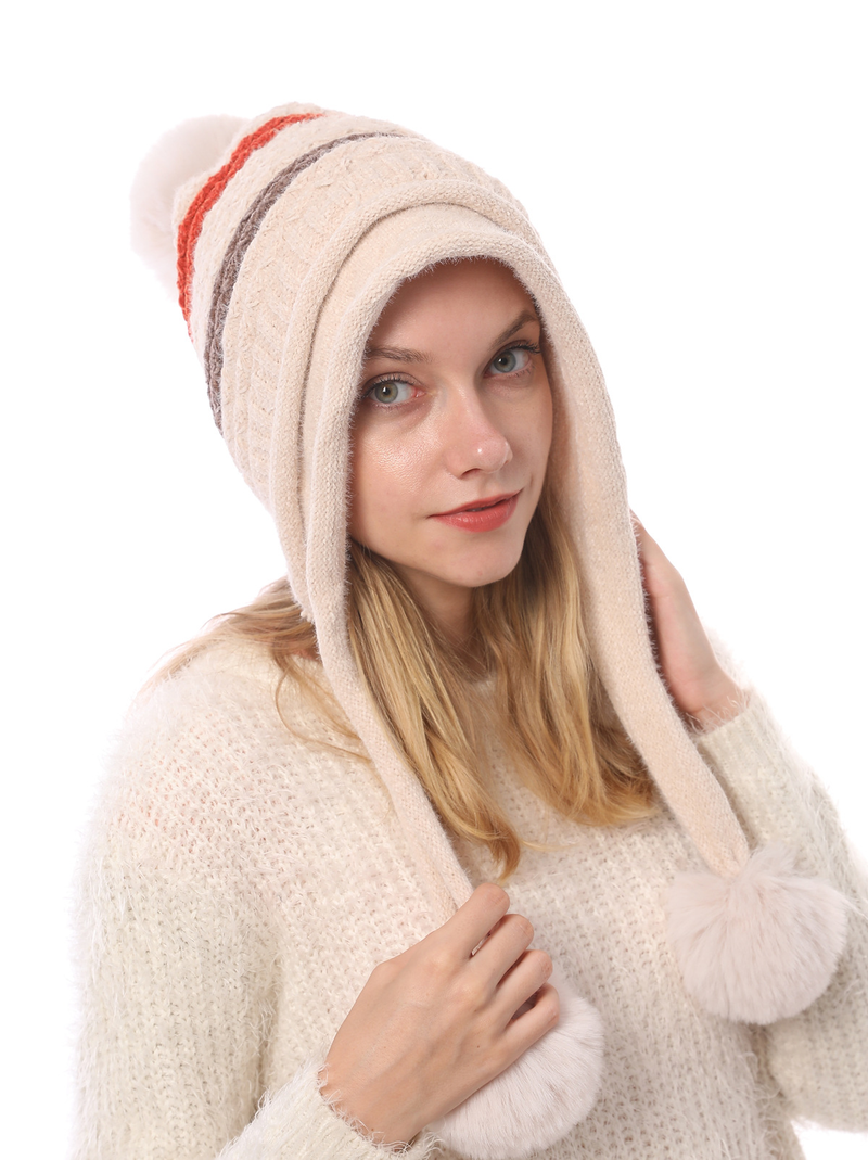 M9012 New Autumn and Winter Plush Thickened Warmth Knitted with Chenille Soft Women's Woolen Hat_voghion.com