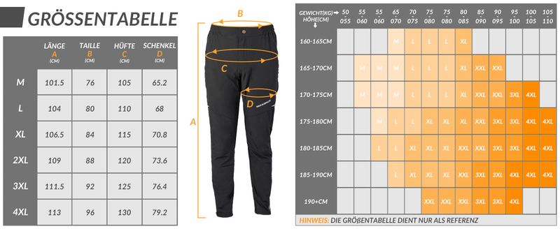 ROCKBROS Fahrradhose Funktionsshorts Radlerhose Laufshorts Sport Lange Hose EU Größe M-4XL_voghion.com