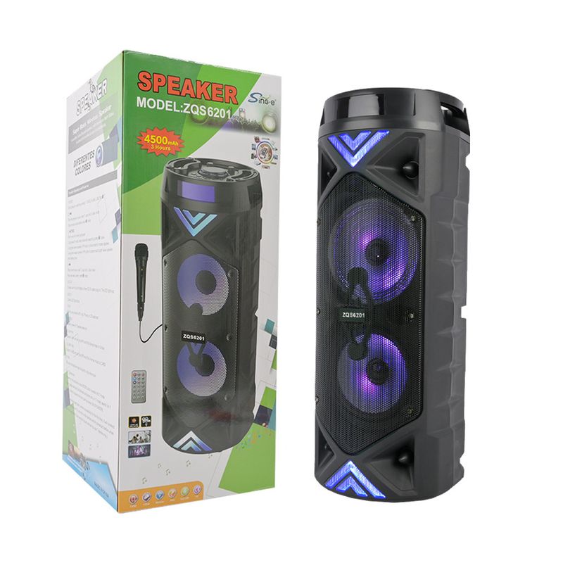 ZQS6201 Dual 6.5-inch Speaker Bluetooth Audio High-power Subwoofer Radio APP_voghion.com