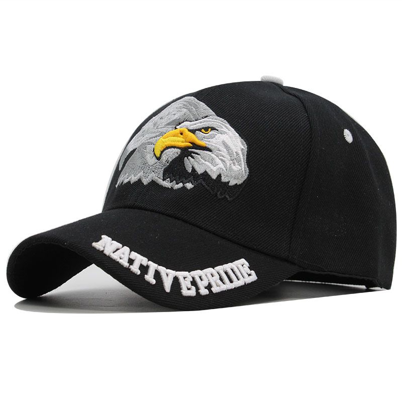 Eagle Embroidered Fashion Baseball Casual Versatile Duck Tongue Sunshade Hat_voghion.com
