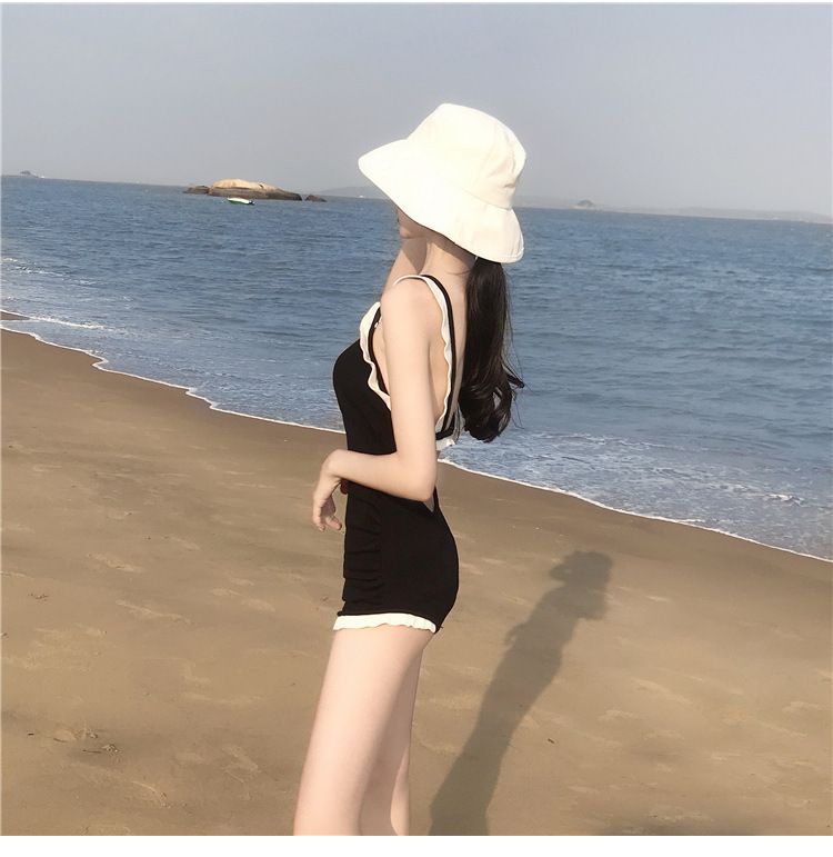 Koreanische Internet Celebrity INS Badeanzug Weibliche Sexy Backless Bikini Kleine Brust Versammelt Bauch_voghion.com