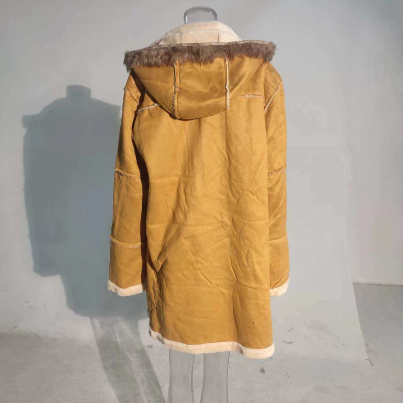 PFHQ Ullfoder för herr Huvjackor i fuskpäls Tjocka Trendiga 2022 Vinter Elegant Tough Guy Mode Casual Shearling_voghion.com