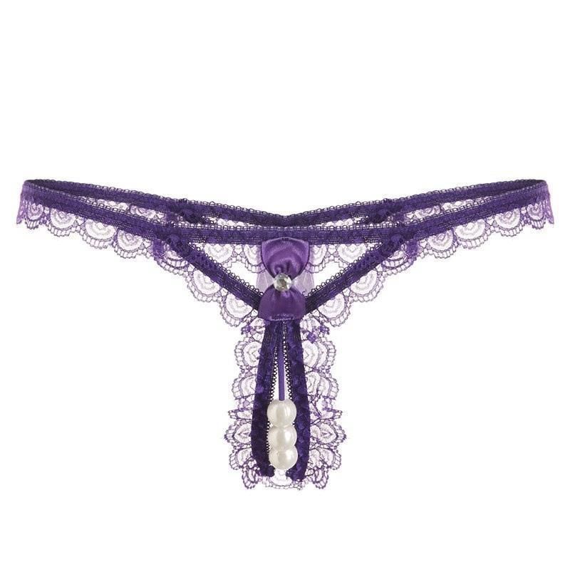 Perizoma da massaggio sexy e seducente con perle, cavallo aperto, non c'è bisogno di toglierlo, seducenti pantaloni a vita bassa, da donna civettuola_voghion.com