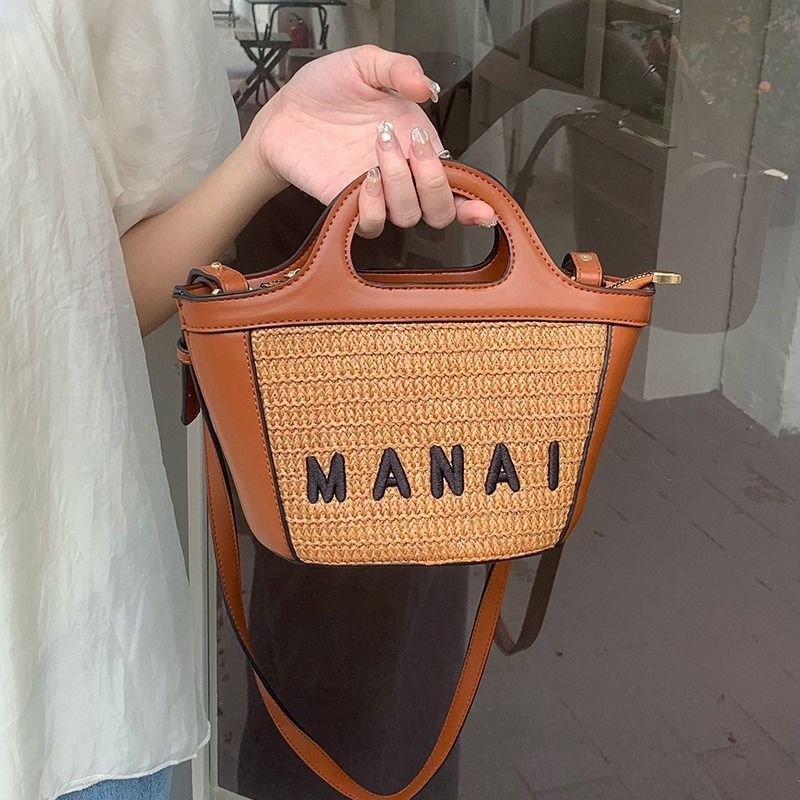 Borsa piccola da donna, borsa da spiaggia estiva in rattan, borsa a tracolla intrecciata, borsa in paglia_voghion.com