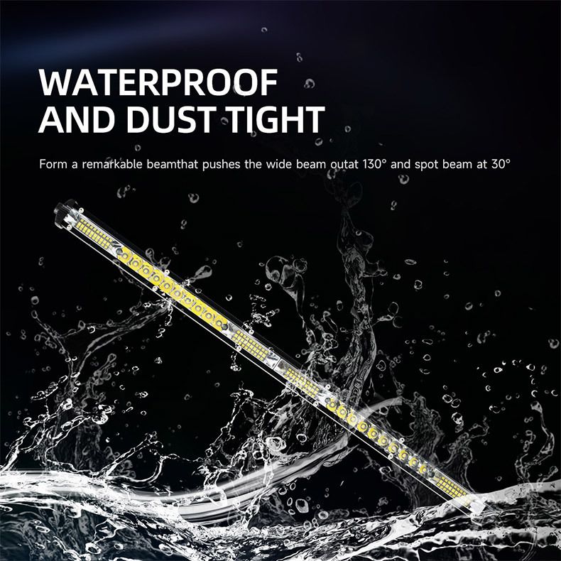bil LED lång spotlight lastbil center nät ljus modifiering superstarkt starkt ljus off-road fordon takljus vitt ljus_voghion.com