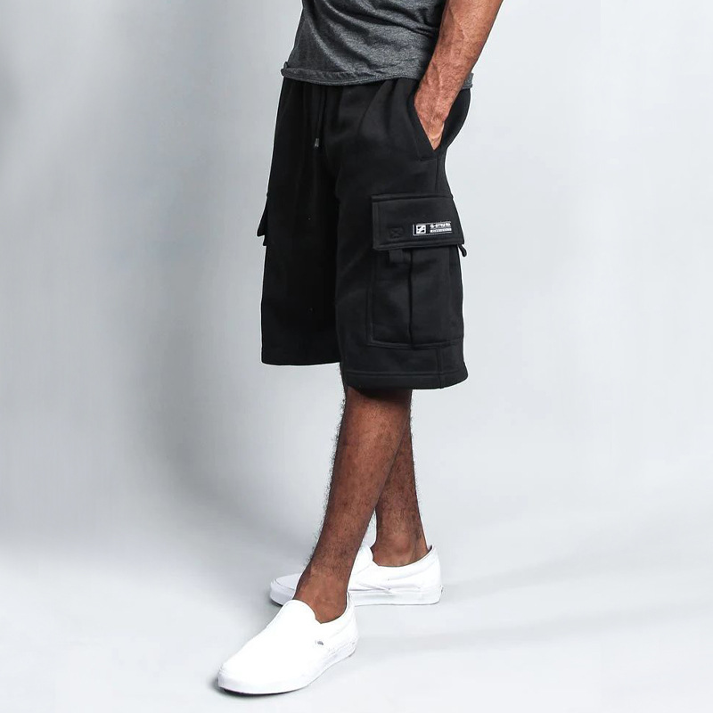 2023 Sommer Neue Fünf-Punkte-Herren-Casual Multi-Pocket Loose Straight Cargo Shorts_voghion.com
