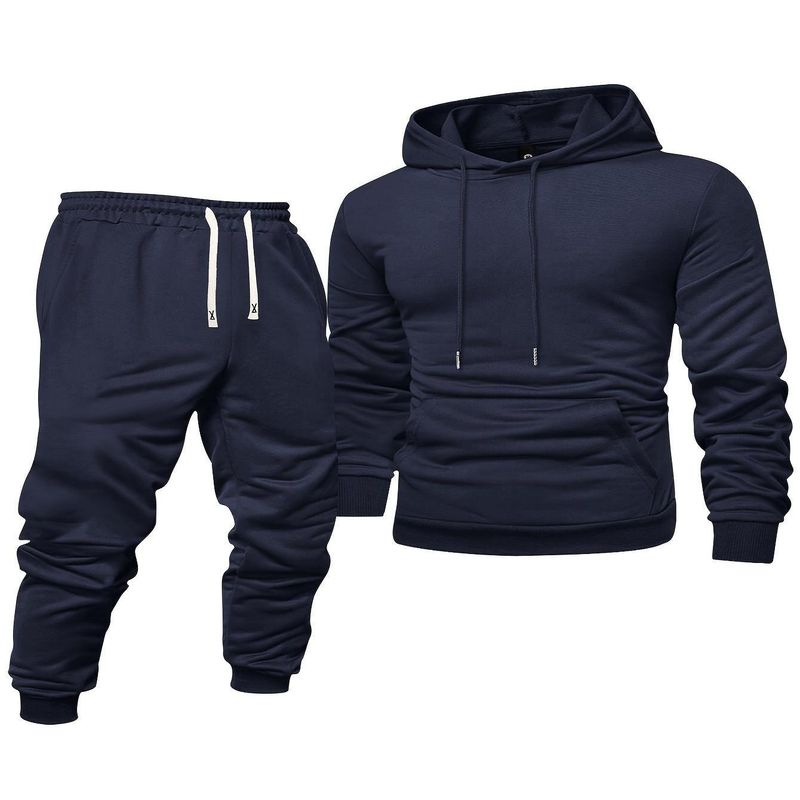 3-teiliges Winter-Trainingsanzug-Set für Unisex – Fleecegefütterter Kapuzenpullover und Jogginghose mit atmungsaktivem Komfort_voghion.com