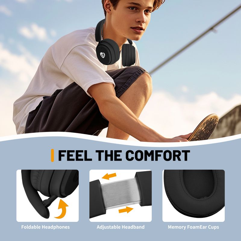 FV89 Bluetooth Headset Long Battery Life E-sports Game Headset Computer Headset Wireless Headset_voghion.com