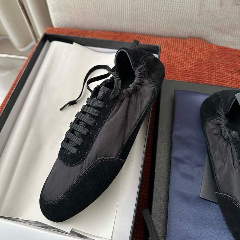 Soft Surface Sole ~ Genuine Leather Round Toe Flat Agan Training 25 New Casual Versatile Color Block Ballet Shoes F ~ Most Popular_voghion.com