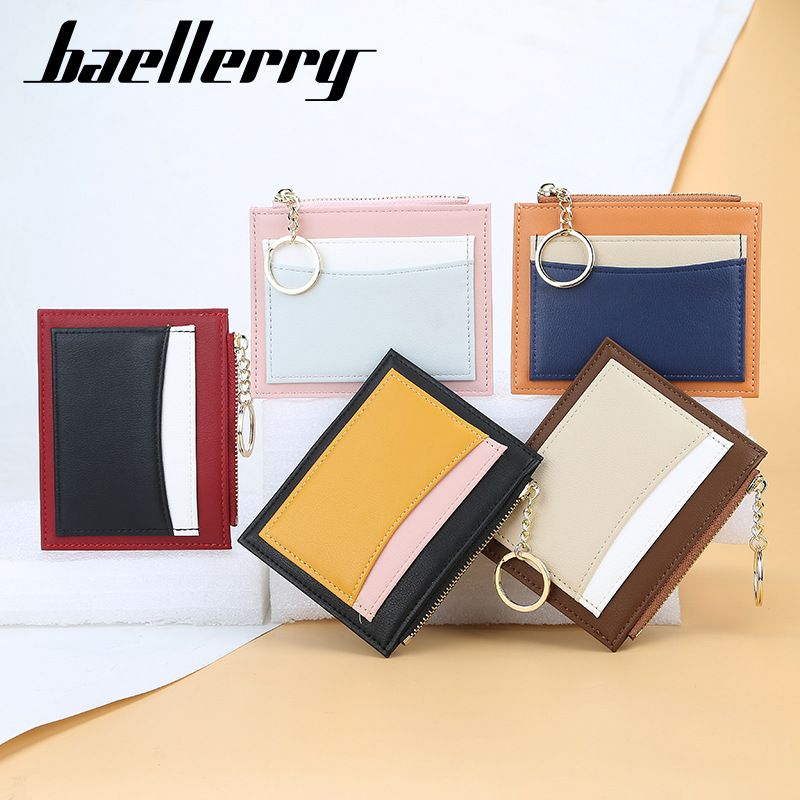 Baellerry Neue High-End-Multi-Kartensteckplätze Kleine Herrenhalterung Reißverschluss Geldbörse Kartenetui_voghion.com