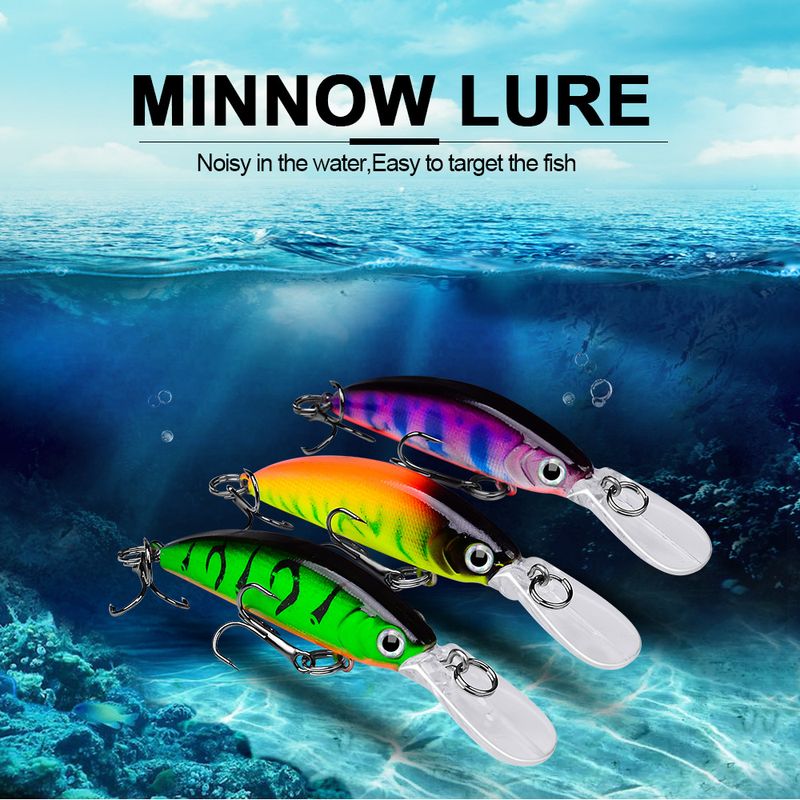 Long Casting Lure Hard Freshwater Bait Sinking Minnow 5.5g/7cm For Sunfish And Bass_voghion.com