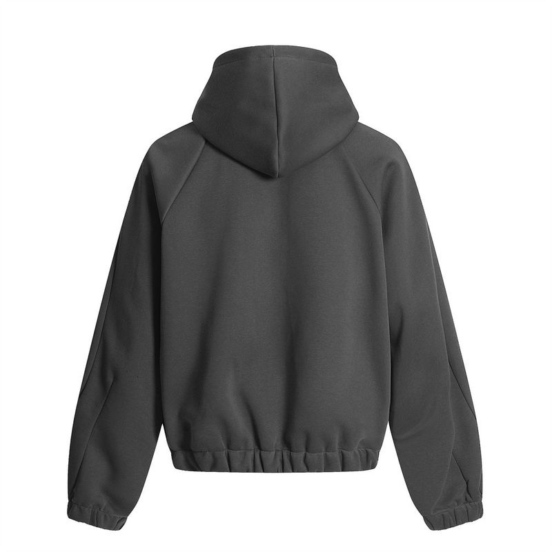 Cardigan largo con cappuccio, felpa primavera autunno, moda maschile, stile americano, semplice, versatile, tinta unita._voghion.com