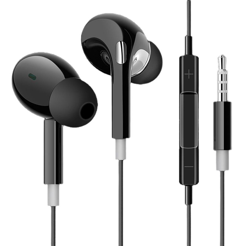 Univerzální kabelový hudební subwoofer do uší Sluchátka do uší s mikrofonem pro telefon_voghion.com