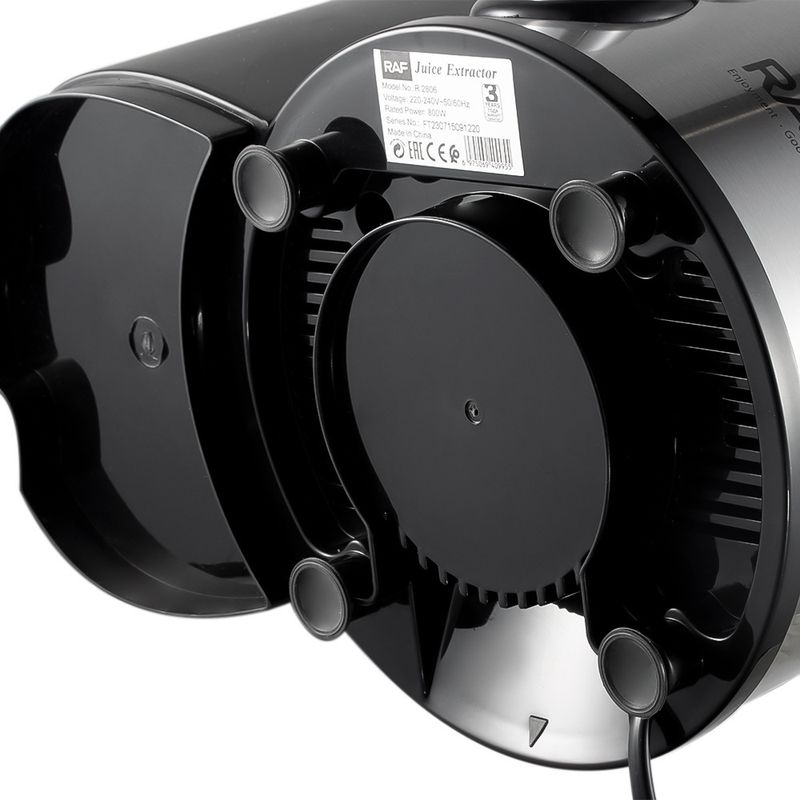 Estrattore di succo centrifugo, 800 W con contenitore per succo da 1 l, filtro in acciaio inox, ampio canale di alimentazione, spina UE facile da pulire_voghion.com