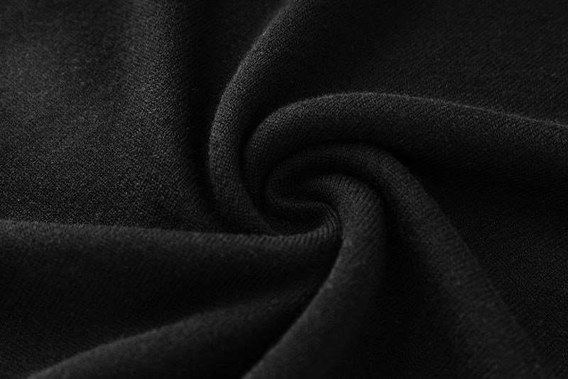Abito da donna in vita pullover di media lunghezza lavorato a maglia a maniche lunghe con motivo a lettera_voghion.com