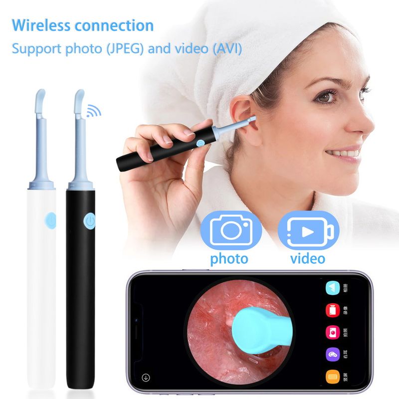Wireless Stick Adhesive Artifact HD Intelligent Visible Ear Digging Spoon_voghion.com