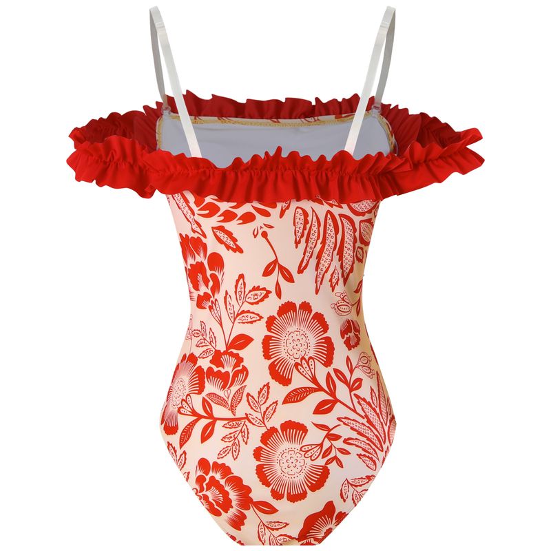 Maillot de bain bohème pour femmes, ensemble imprimé, jupe en gaze de protection solaire, maillots de bain de vacances_voghion.com