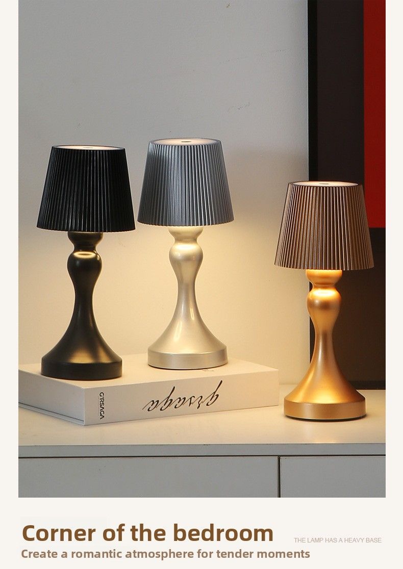 Luxus Restaurant Bar Tisch Romantische Schlafzimmer Atmosphäre Lampe Touch USB Lade Nachtlicht_voghion.com