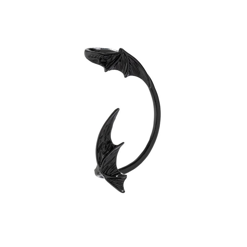 Orecchini da donna Orecchini in oro Accessori Stile punk Senza fori Ala di pipistrello Gancio di Halloween Orecchino a perno Demone_voghion.com