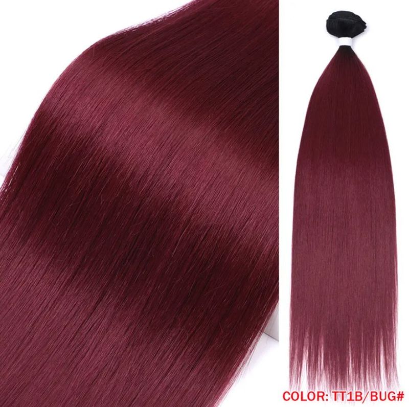 Extension per capelli Parrucche Rebecca parrucca parrucca capelli lisci ultra lunghi fibra chimica capelli tenda parrucche_voghion.com