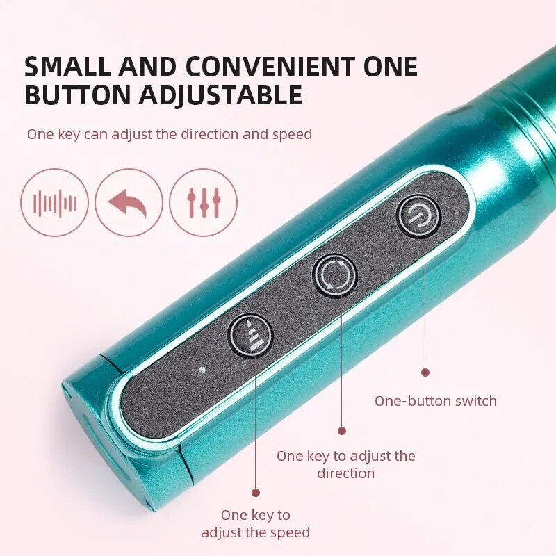 Stylo USB sans fil pour salon de soins de beauté, polissage, Machine à ongles Rechargeable, perceuse de manucure Portable, outil de Salon_voghion.com