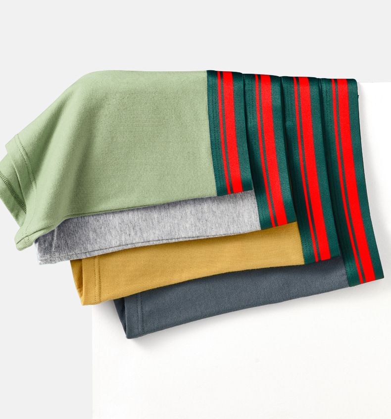 Men's Cotton Boxer Briefs - Breathable, Anti-Bacterial, High Elasticity, Long-Staple Cotton Underwear For Men (Multi-Color, Multi-Size)_voghion.com