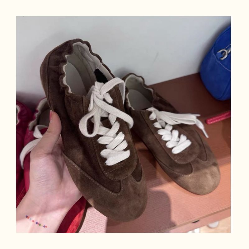 bequeme Leder handgefertigte flache Schnürschuhe deutsches Training multifunktionale elastische Freizeitschuhe modisch vielseitig_voghion.com