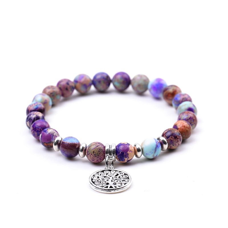 Bracelet d'amour en pierre impériale colorée - Bijoux assortis pour couple, cadeau de Noël (directement de l'usine)_voghion.com