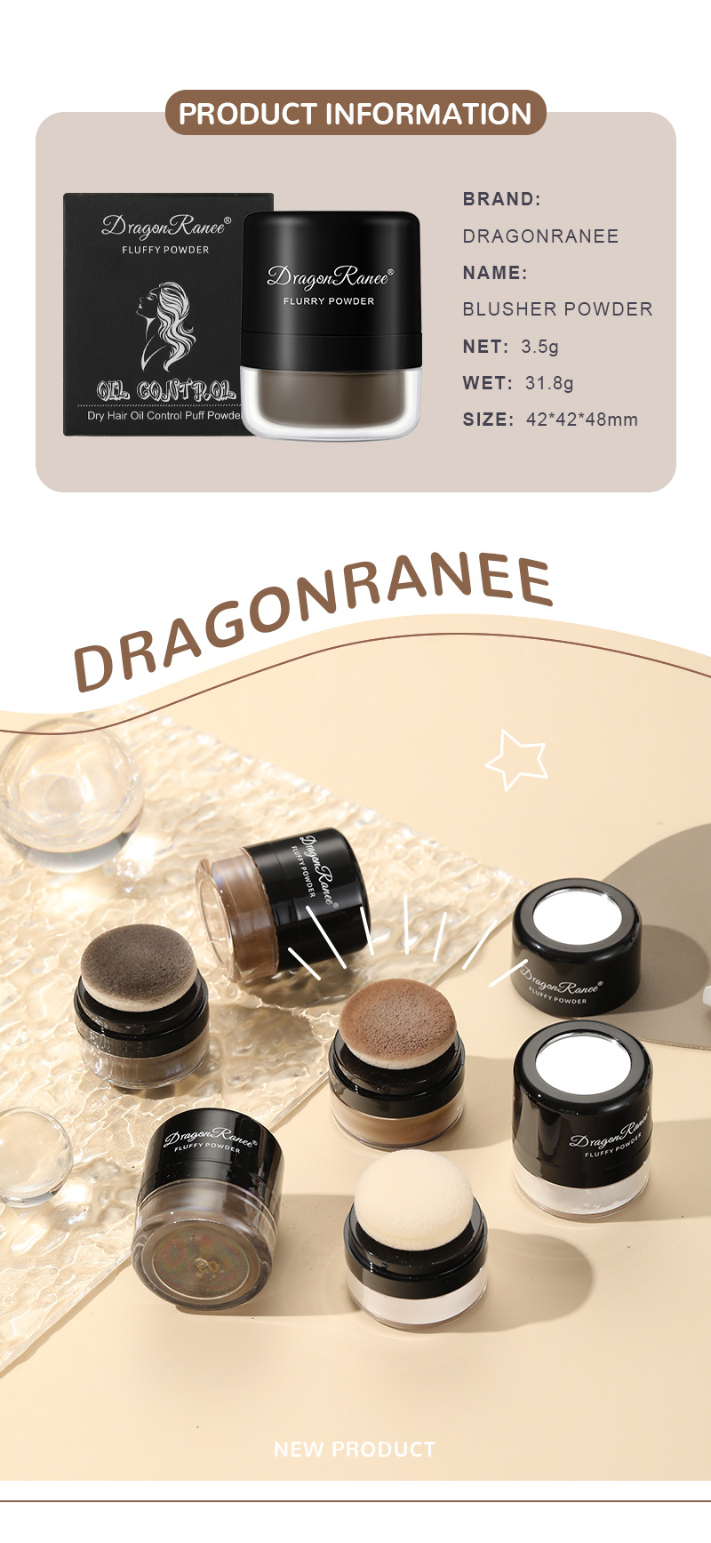 Volumizing Powder - Controls Oil On Hair, Makes Hair Fluffy, Ideal For Bangs, Dry Shampoo Powder For Hairline, Loose Powder For Hair_voghion.com