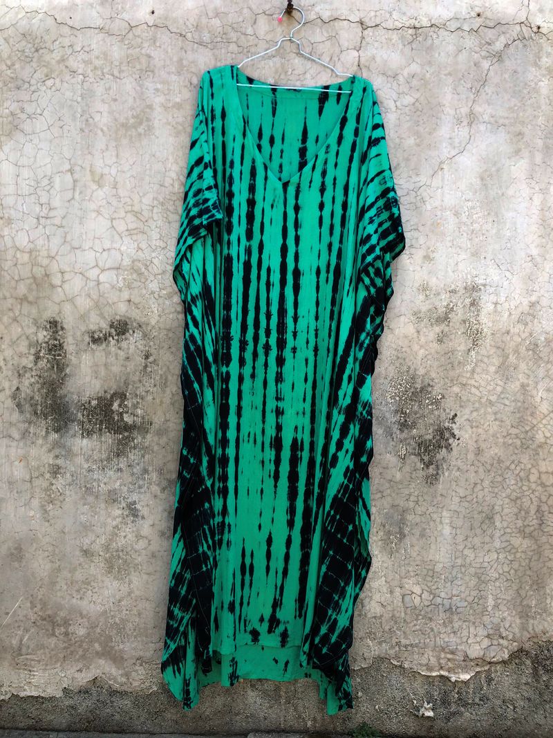 Robe de plage en rayonne pour femmes, tenue de vacances à fleurs teintes _voghion.com