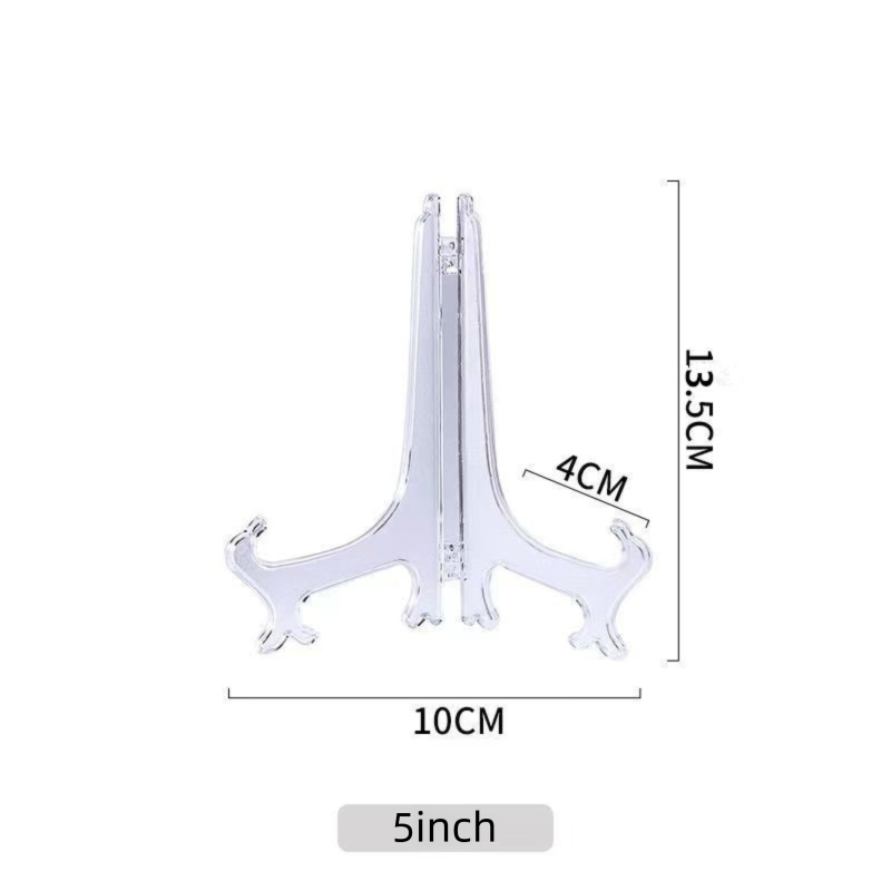 20-Pack Plastic Display Stands | Triangular Plate & Cake Stand Supports | Multi-Purpose Craft Organizer_voghion.com