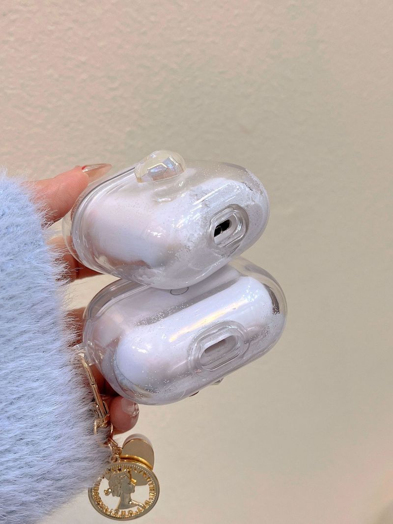 Three-dimensional laser love for Airpods 3 protective case niche Pro2 Bluetooth 1/2 generation earphone case quicksand_voghion.com