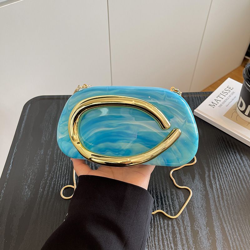 2025 New Round Box Clutch Evening Mini Small With Metal Hardware Handle Chain Crossbody Shoulder Bag_voghion.com