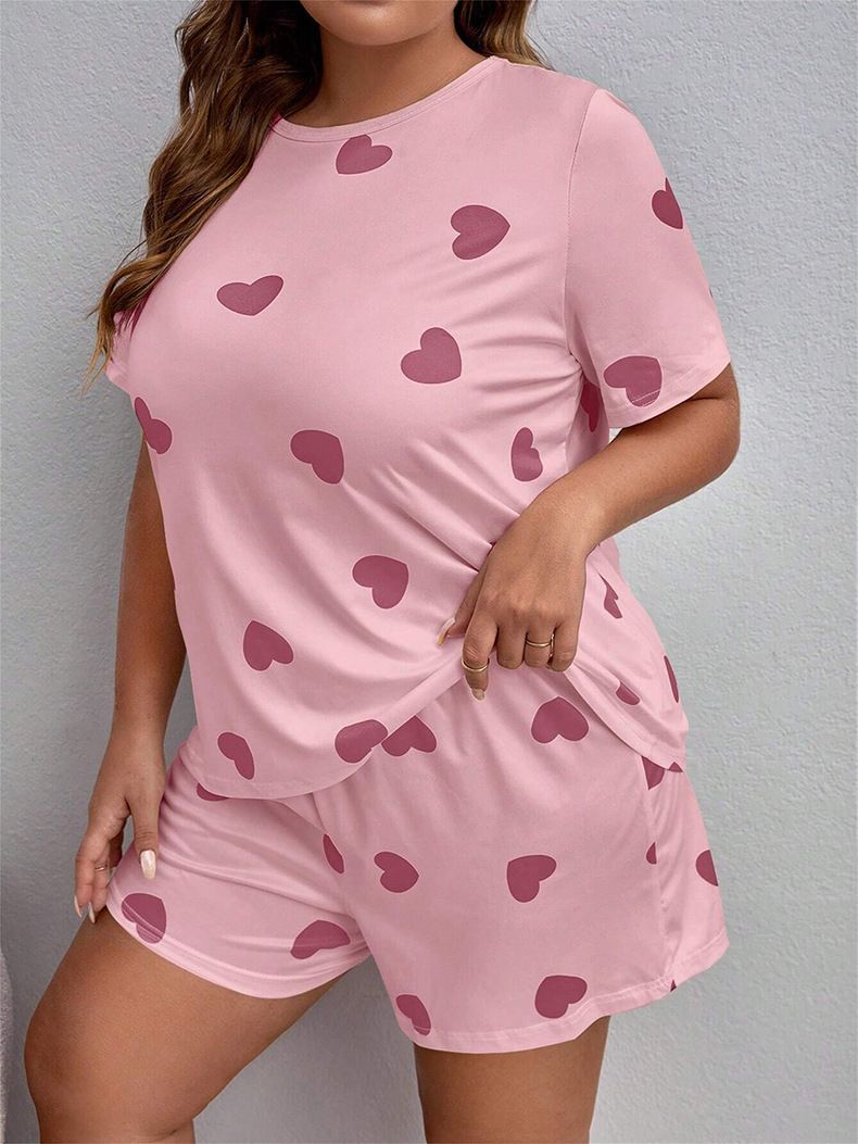 Dames Nachtkleding Casual Dames Pyjama's Zomer Nieuw Grote Maat Zweet Absorberend T-shirt Shorts Thuis Kleding Pyjama's_voghion.com