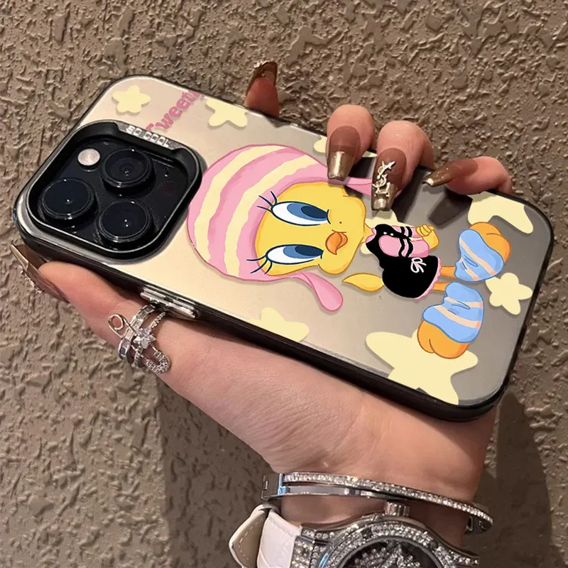 Custodia per Xiaomi POCO X6 X5 X3 NFC F3 F4 GT F6 F5 M6 Pro 4G M5S C65 Mi 14 13T 12T 13 12 11 Lite 5G NE Lovely Tweety Bird Plating_voghion.com