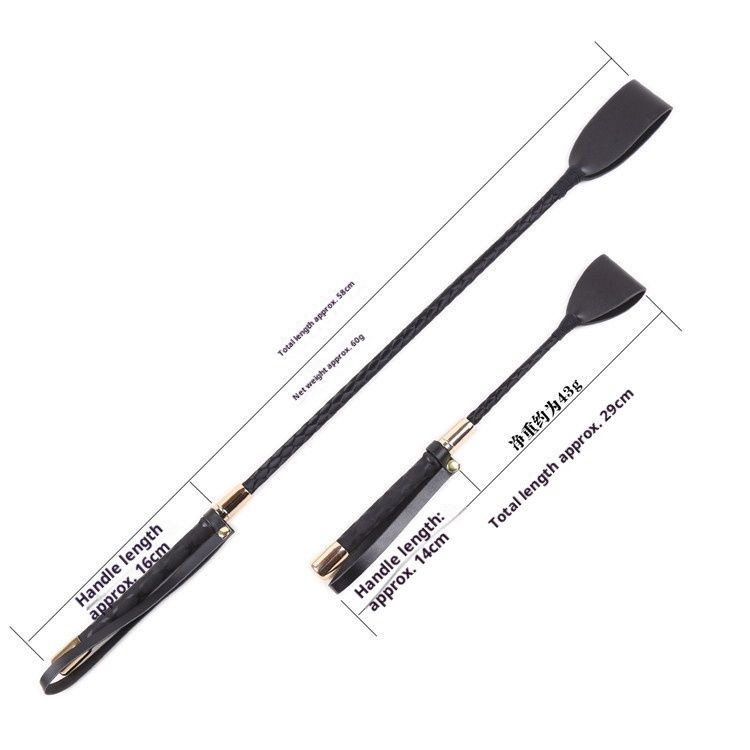 Frusta da allenamento lunga LuvBox Handle Sound, frusta in pelle per l'addestramento, prodotti per donne adulte_voghion.com